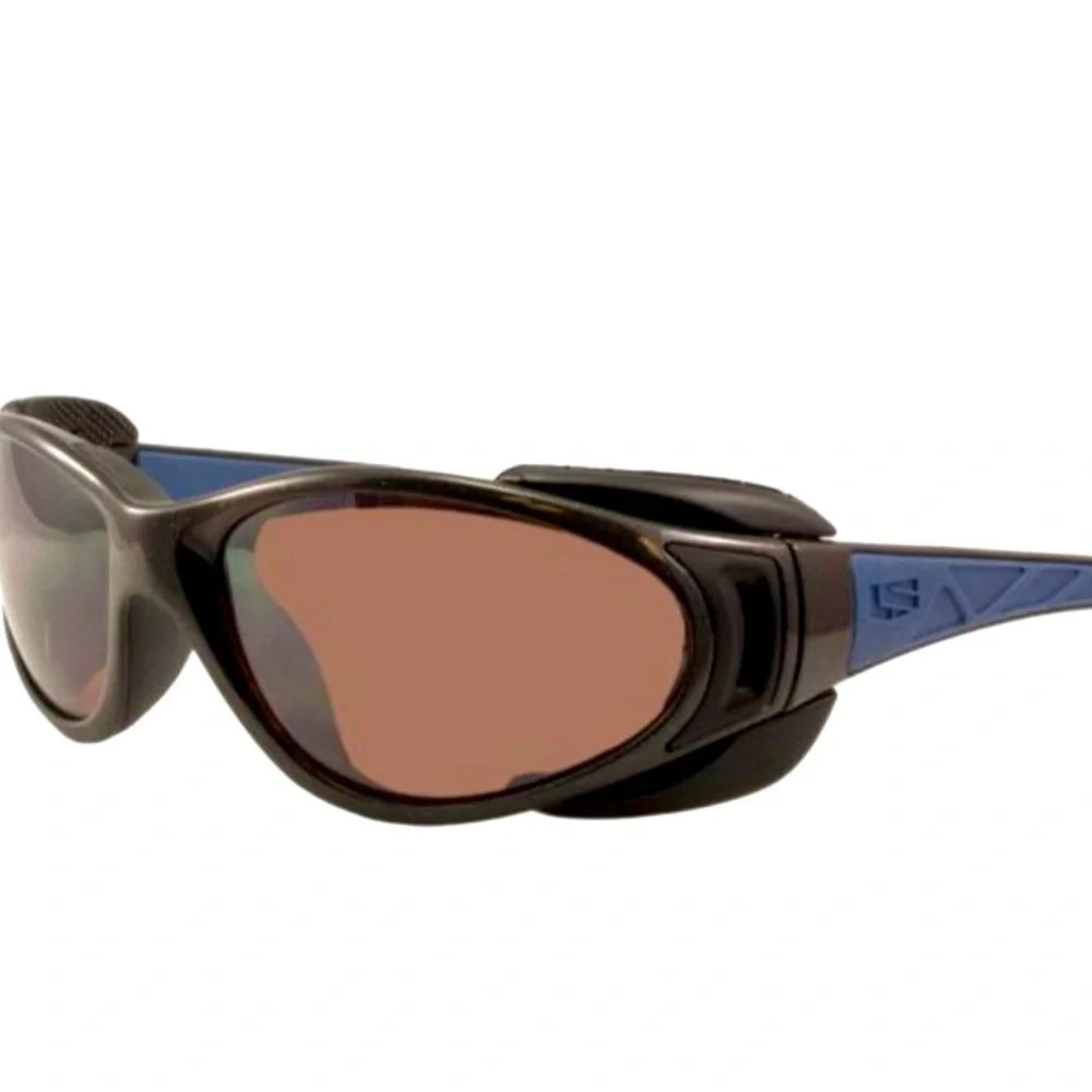 RecSpecs Triumph Sunglasses Frames RXable Metallic Black/Blue 61-17-140 NWT